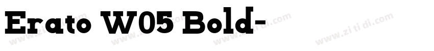 Erato W05 Bold字体转换